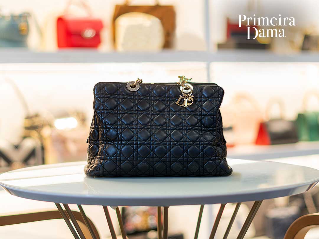 Bolsa Lady Dior Tote - Primeira Dama Brechó de Luxo na Avenida Paulista